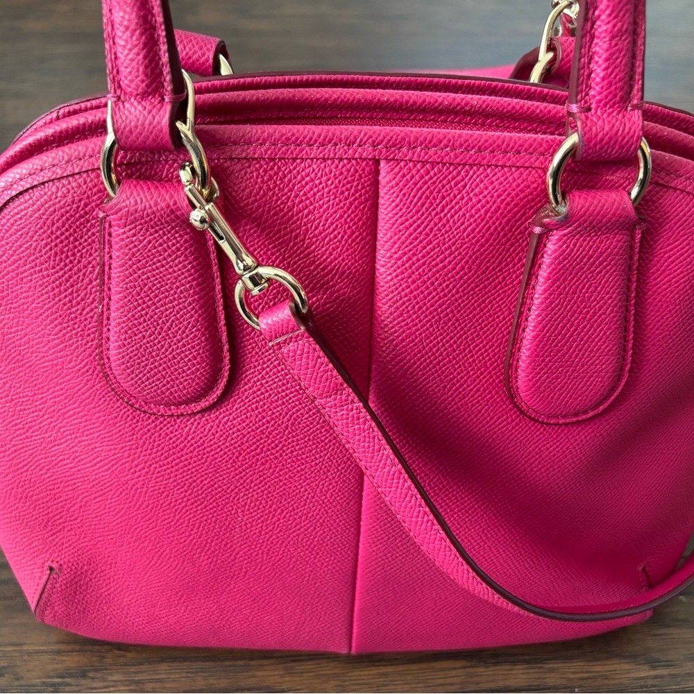 Coach Vibrant Pink Satchel - Picture 9 of 13